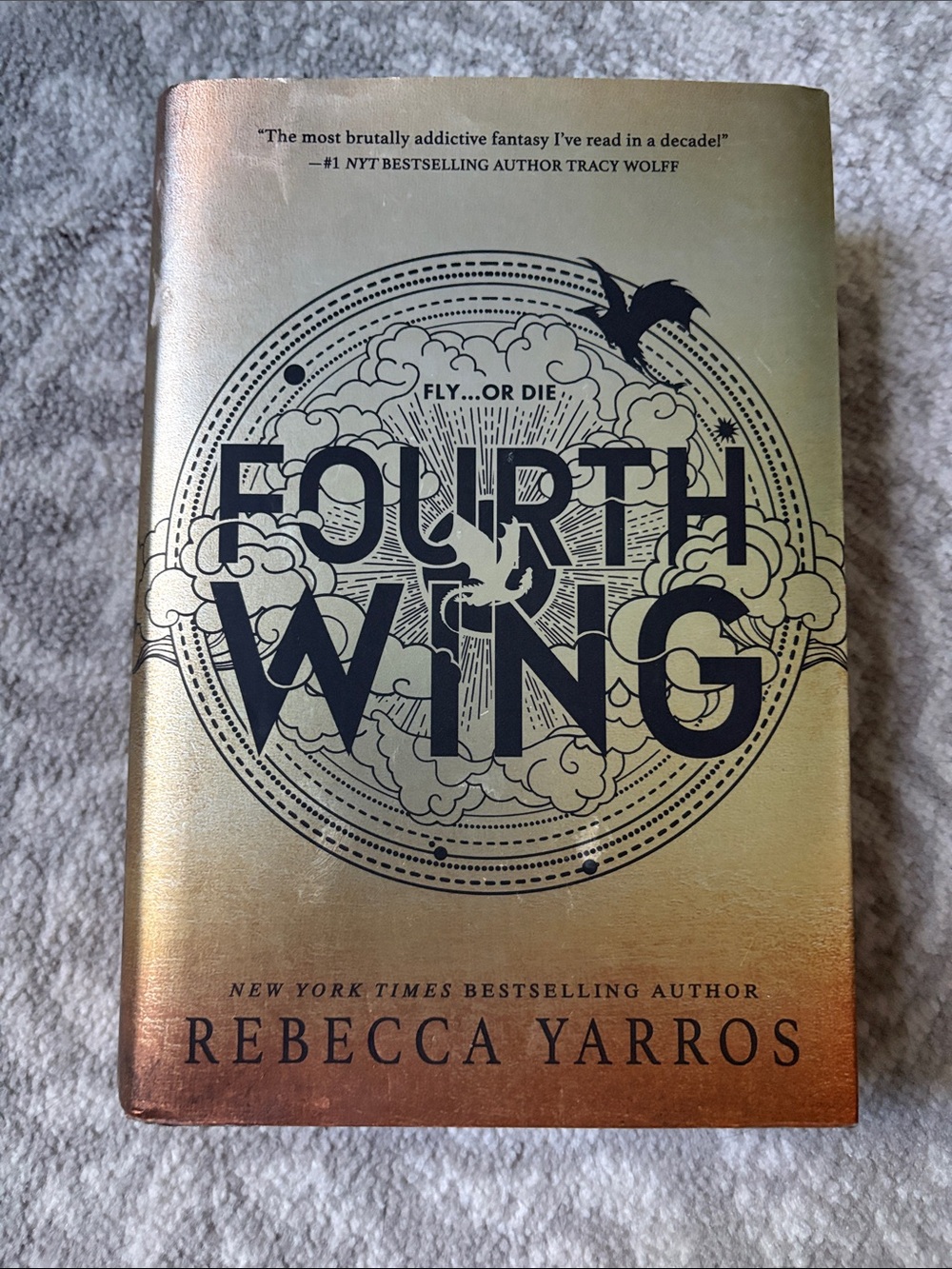 Fourth Wing Hardcover - Gold Cover